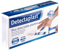 Elastische blauwe textielpleister Detectaplast 68x38mm ds/50-3