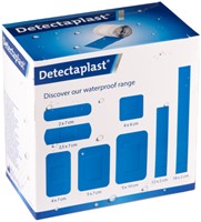 Waterafstotende blauwe pleister Detectaplast 6cmx5m rol-3
