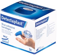 Snelpleister blauw Detectaplast 2.5cmx4.5m 3stuks