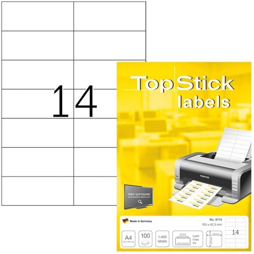 Etiket Office 105x42.3mm pk/1400