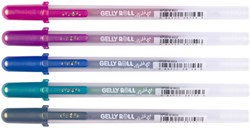 Gelschrijver Sakura Gelly Roll Gold Shadow set à 5 kleuren