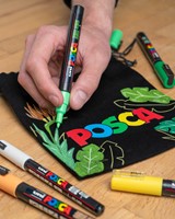 Paintmarker Uni POSCA PC17K extra breed rechthoek wit-3