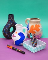 Paintmarker Uni POSCA PC17K extra breed rechthoek donkerblauw-8