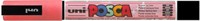 Paintmarker Uni POSCA PC3M fijn glitter rood
