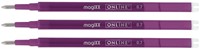 Gelschrijvervulling Online Magixx medium violet blister à 3 stuks-2