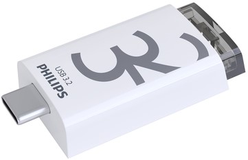 USB stick 3.2 Philips Click USB-C 32GB grijs-2