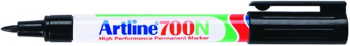 Viltstift Artline 700 rond 0.7mm zwart blister à 1 stuk-2