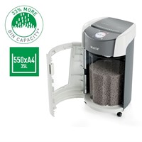 Papiervernietiger Leitz IQ OptiMax Office P5 snippers 2x15mm-4
