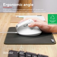 Muis Trust ergonomisch BAYO II wit-1