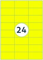 Etiket Rillprint 70x37mm fluor geel 2400 stuks-3
