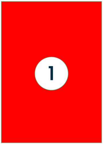 Etiket Rillprint 210x297mm fluor rood 100 stuks-3