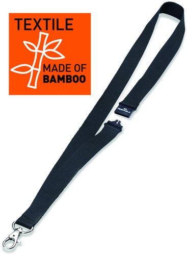 Textielkoord Durable ECO met karabijnhaak pak/10-2