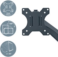 Monitorarm Leitz Ergo ruimtebesparend enkele monitorarm-3