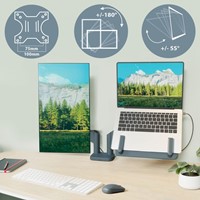 Monitor en Laptoparm Leitz Ergo ruimtebesparend dubbele monitorarm-10