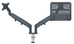 Leitz Ergo monitor- en laptoparm ruimtebesparend