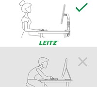 Monitorarm Leitz Ergo ruimtebesparend dubbele monitorarm-9