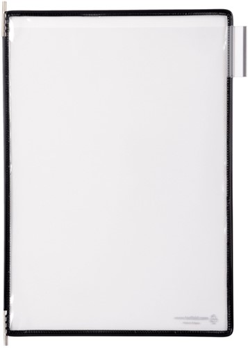 Infotas Tarifold A4 verticaal zwart 10 stuks