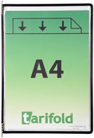 Infotas Tarifold A4 verticaal zwart 10 stuks-2