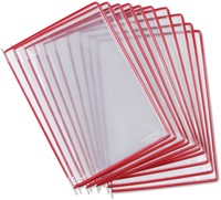 Infotas Tarifold A4 verticaal rood 10 stuks-3