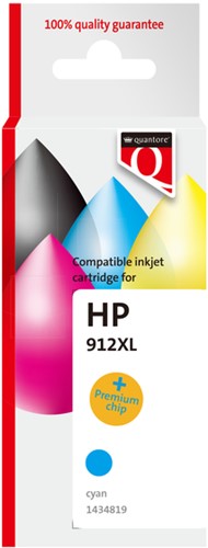 Inktcartridge Quantore alternatief tbv Hp 912XL 3YL81AE blauw HC