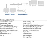 Adapter ACT USB-C 4K multiport voor 2 HDMI monitoren-7