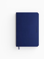 Notitieboek de KEMPEN Silence 110x160mm blanco 160 pag 90gr dblauw