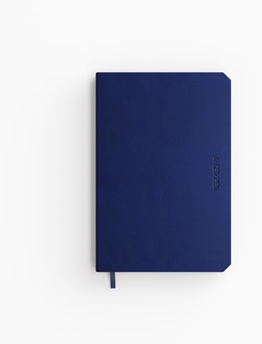 Notitieboek de KEMPEN Silence 110x160mm blanco 160 pag 90gr dblauw