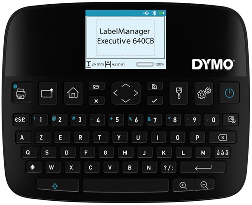 Labelprinter Dymo 640CB LabelManager Executive draagbaar azerty zwart in koffer-3