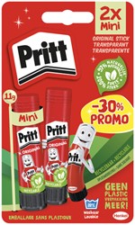Lijmstift Pritt Stick Original 11gr blister à 2 stuks