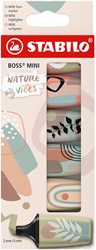 Markeerstift STABILO BOSS naturevibes assorti mini 6 stuks