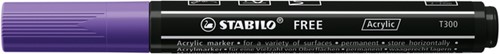 Acrylmarker STABILO  Free Acrylic T300 paars-2