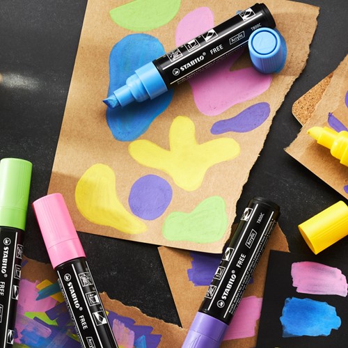 Acrylmarker STABILO  Free Acrylic T800C zwart-3