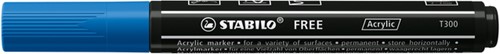 Acrylmarker STABILO  Free Acrylic T300 donkerblauw-2