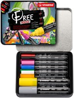 Acrylmarker STABILO  Free Acrylic Starter Kit assorti pk/11-2