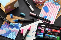 Acrylmarker STABILO  Free Acrylic T300 geel-4