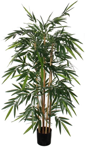 Kunstplant Mica Bamboe in plastic pot 150cm