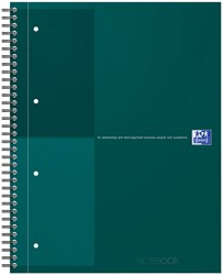 Spiraalblok Oxford International Notebook A4+ lijn 160vel groen