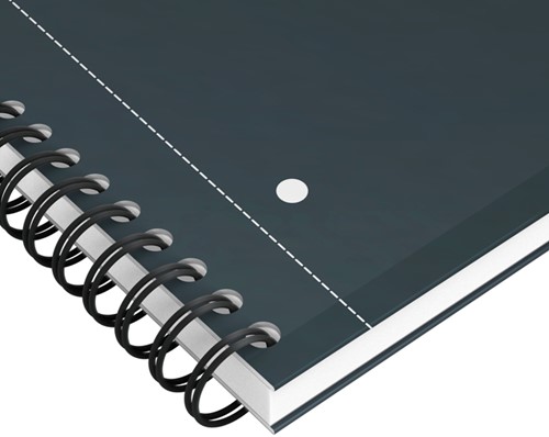 Spiraalblok Oxford International Notebook A4+ lijn 160vel zwart-3