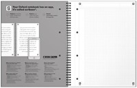 Spiraalblok Oxford International Notebook A4+ ruit 5X5mm 160vel zwart-3