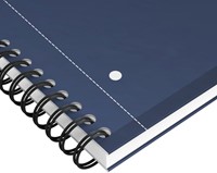 Spiraalblok Oxford International Notebook A4+ lijn 160vel blauw-1