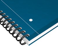 Spiraalblok Oxford International Notebook A4+ lijn 160vel petrol blauw-2