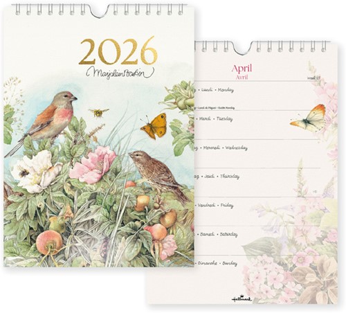 Kalender 2026 Marjolein Bastin vogels 7dagen/1pagina