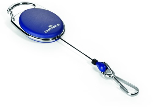 Afrolmechanisme Durable Style 8327 80cm met karabijnhaak blauw