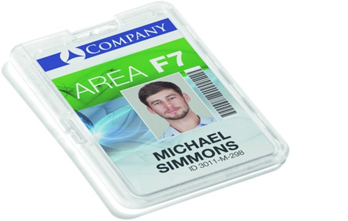 Badge 87x54mm Durable 8928 permanent voor 1 kaart pk/10-3