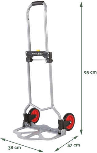Steekwagen BRASQ opvouwbaar HT60 incl. bagagespin 60Kg-2