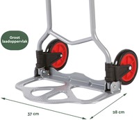 Steekwagen BRASQ opvouwbaar HT60 incl. bagagespin 60Kg-3