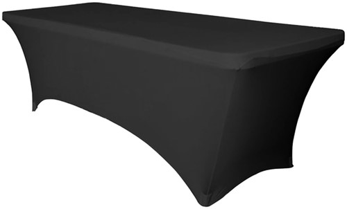 Tafelrok BRASQ voor vouwtafel 183x76x74cm zwart