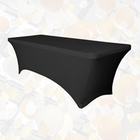 Tafelrok BRASQ voor vouwtafel 183x76x74cm zwart-1