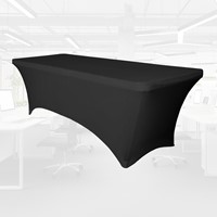 Tafelrok BRASQ voor vouwtafel 183x76x74cm zwart-2