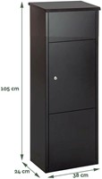 Brievenbus voor pakketten BRASQ 105x38x24cm PB400 Zwart-2